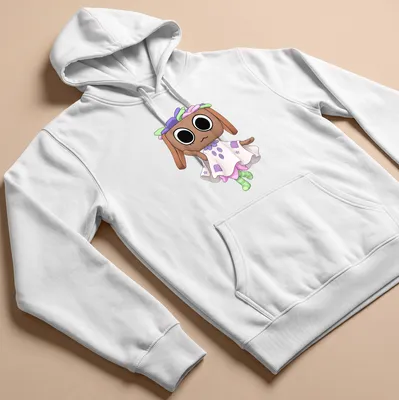 Kawaii styled Dandy Bassie Halloween character t-shirt in playful colors — printed on a unisex hoodie