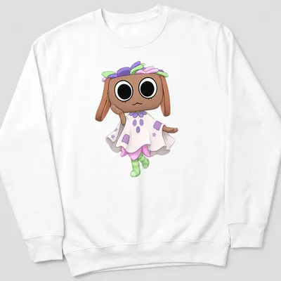 Kawaii styled Dandy Bassie Halloween character t-shirt in playful colors — printed on a unisex sweatshirt