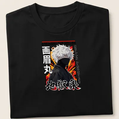 Anime style Gabimaru character from Hell's Paradise in vibrant colors