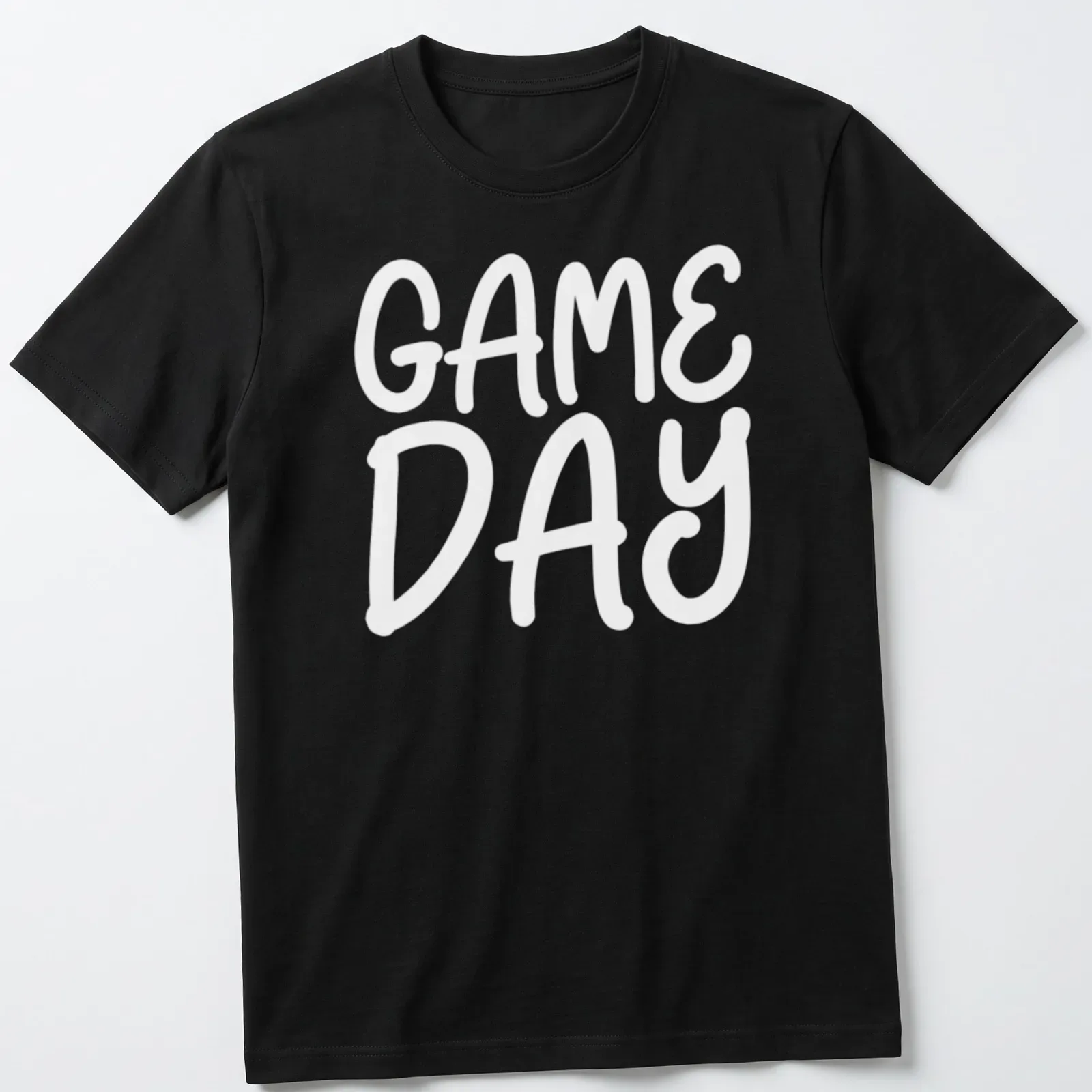 Bold graphic t-shirt for sports moms featuring basketball and soccer themes — printed on a unisex t-shirt