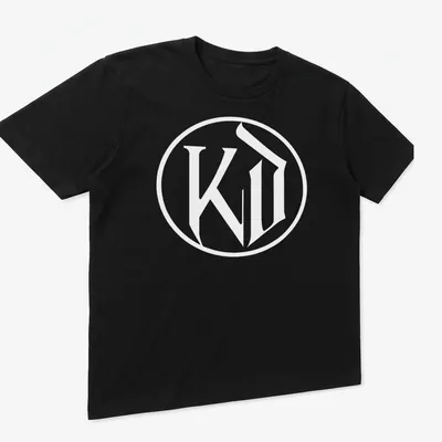 Vintage KISSIN' DYNAMITE BAND t-shirt featuring a black and white logo — printed on a unisex t-shirt (angled view)