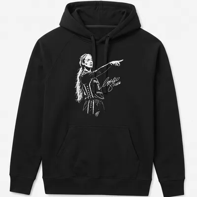 Minimalist white illustration of a basketball player on a — printed on a unisex hoodie