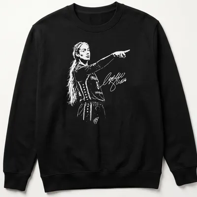 Minimalist white illustration of a basketball player on a — printed on a unisex sweatshirt