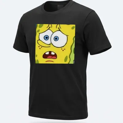 Cartoon design of Spongebob Squarepants with vibrant expression