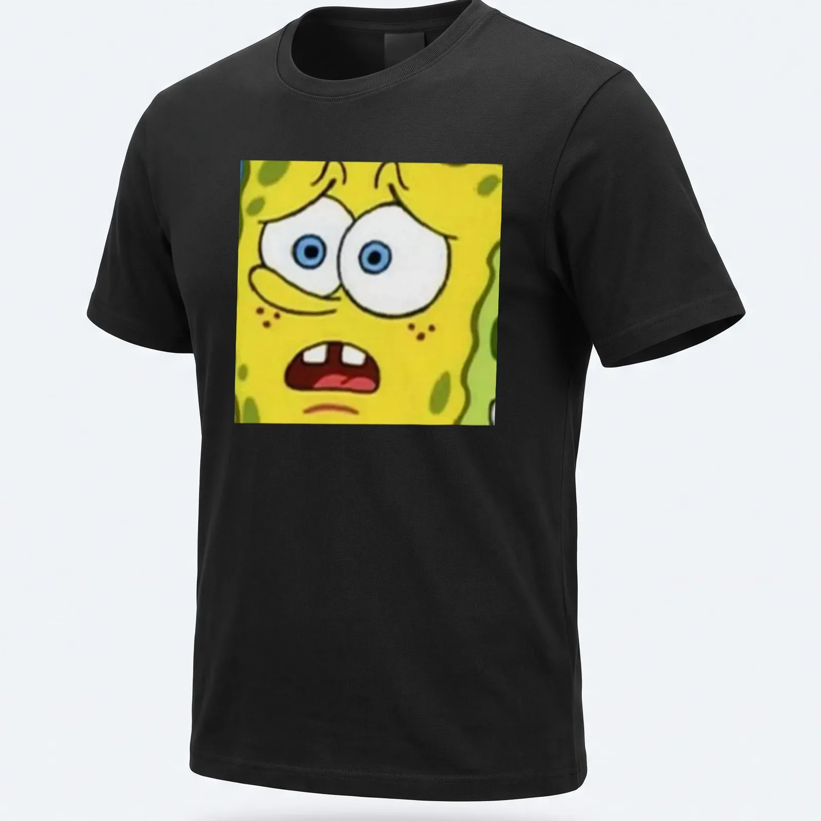 Cartoon design of Spongebob Squarepants with vibrant expression — printed on a unisex t-shirt