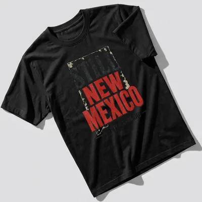 Vintage distressed t-shirt featuring the phrase 'Still New Mexico Not For Rebrand' in bold lettering.